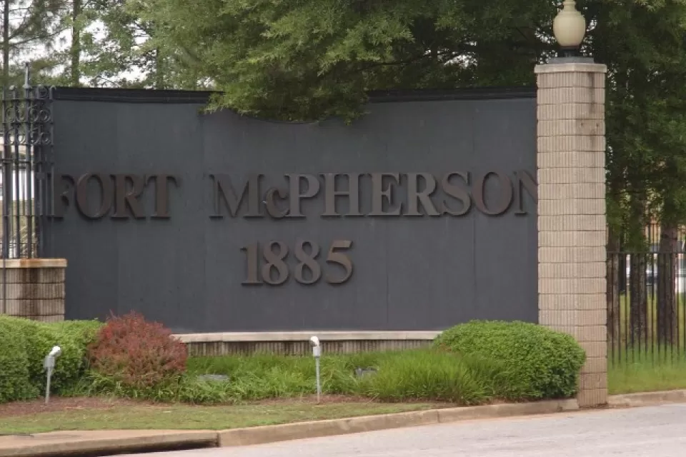 Fort McPherson front gate